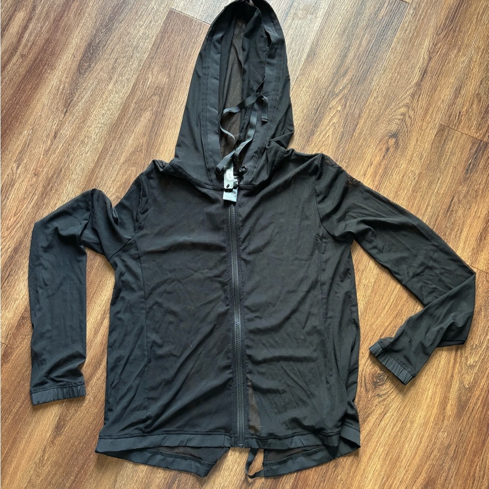 Victorias Secret Sport Black Mesh Jacket